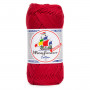 Mayflower Cotton 8/4 Junior Yarn 118 Ciemna świąteczna czerwień