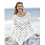 Light's Embrace by DROPS Design - Poncho crochet pattern rozmiar. S/M - XXL/XXXL