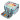 Infinity Hearts Torba na Włóczkę Duża Jasnoniebieska z Wzorem 38x25x26cm
