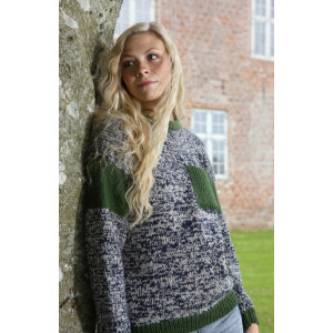Mayflower Sweater med Brystlomme - Bluse Strikkeopskrift str. S - XXXL