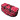 Infinity Hearts Torba Do Przechowywania Czerwona w Kropki 57x20x20cm