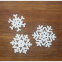 Koralikowe Śnieżynki od Rito Krea - Wzór 6x6-9x9cm - 7 szt.