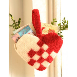 Christmas Decoration Heart by DROPS Design - Filcowana Ozdoba Świąteczna - Serduszko 20x26 cm