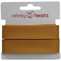 Infinity Hearts Taśma do Obszywania/Lamówka Bawełniana 40/20mm 13 Musztardowa - 5m
