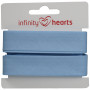 Infinity Hearts Taśma do Obszywania/Lamówka Bawełniana 40/20mm 35 Błękitna - 5m