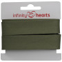 Infinity Hearts Taśma do Obszywania/Lamówka Bawełniana 40/20mm 57 Leśna Zieleń - 5m