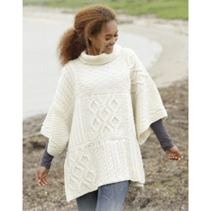 Comfort Chronicles by DROPS Design - Poncho Strikkeopskrift One-size