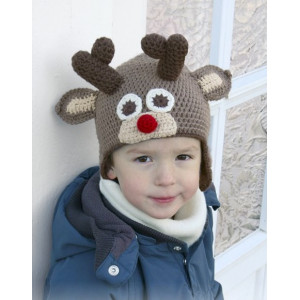 Little Rudolph by DROPS Design - Czapka Wzór na Szydełko Rozmiar 6 mies. - 10 lat