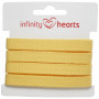 Infinity Hearts Tasiemka w Jodełkę Bawełniana 10mm 02 Żółta - 5m
