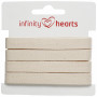 Infinity Hearts Tasiemka w Jodełkę Bawełniana 10mm 00 Ecru - 5m