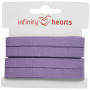Infinity Hearts Tasiemka w Jodełkę Bawełniana 10mm 29 Fioletowa - 5m