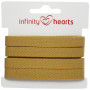 Infinity Hearts Tasiemka w Jodełkę Bawełniana 10mm 11 Musztardowa - 5m