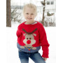 Red Nose Sweter Kids by DROPS Design - Sweter Dziecięcy Wzór na Druty Rozmiar 2 - 12 lat