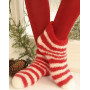 Christmas Slippers by DROPS Design - Wzór na Filcowane Pantofle Świąteczne Rozmiar 35 - 44