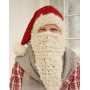 Mr. Kringle by DROPS Design - Santa hat, scarf and beard knitting pattern size. S/M - M/L