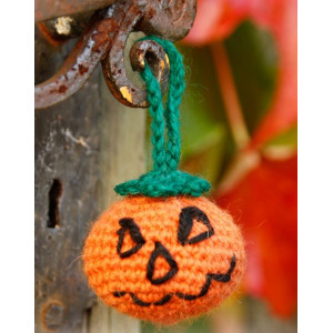 Jack by DROPS Design - Dekoracja na Halloween - Dynia na Szydełku 5cm