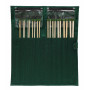 KnitPro Bamboo Zestaw Drutów Prostych Bambusoweoweowe 25 cm 3-10 mm 10 rozmiarów