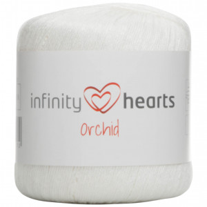 Infinity Hearts Orchid Włóczka 01 Biały