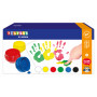 Playbox Farba do Malowania Palcami 6 Kolorów 50ml - 6 szt.