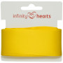 Infinity Hearts Wstążka Satynowa Dwustronna 38mm 645 Żółta - 5m