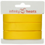 Infinity Hearts Wstążka Satynowa Dwustronna 15mm 645 Żółta - 5m