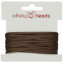 Infinity Hearts Wstążka Satynowa Dwustronna 3mm 850 Brązowa - 5m