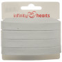 Infinity Hearts Anorak Sznurek Bawełniany Płaski 10mm 100 Biały - 5m