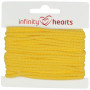 Infinity Hearts Anorak Sznurek Bawełniany Okrągły 3mm 340 Żółty - 5m