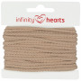 Infinity Hearts Anorak Sznurek Bawełniany Okrągły 3mm 820 Beżowy - 5m