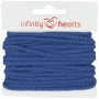 Infinity Hearts Anorak Sznurek Bawełniany Okrągły 3mm 650 Niebieski - 5m