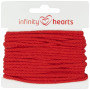 Infinity Hearts Anorak Sznurek Bawełniany Okrągły 3mm 550 Czerwony - 5m