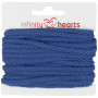 Infinity Hearts Anorak Sznurek Bawełniany Okrągły 5mm 650 Niebieski - 5m