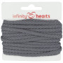 Infinity Hearts Anorak Sznurek Bawełniany Okrągły 5mm 950 Ciemnoszary - 5m