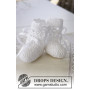 So Charming Socks by DROPS Design - Buciki Niemowlęce Wzór na Szydełko Rozmiar 15/17 - 22/23