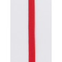 Taśma poliestrowo-bawełniana na metry 003 Czerwona 8 mm - 50 cm