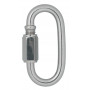 Infinity Hearts Fireman's Hook/Carabin Hook with Screw Lock Stainless Steel Silver 50x23,8mm - 3 szt.