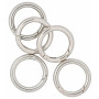 Infinity Hearts O-ring/bezkońcowy pierścień z otworem Mosiądz Srebro Ø38mm - 5 szt.