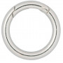 Infinity Hearts O-ring/bezkońcowy pierścień z otworem Mosiądz Srebro Ø30mm - 5 szt.
