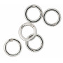 Infinity Hearts O-ring/Endless ring with Opening Brass Silver Ø23,5mm - 5 szt.