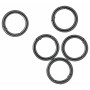 Infinity Hearts O-ring / pierścień bezkońcowy z otworem Mosiądz Gunmetal Ø30mm - 5 szt.