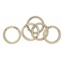 Infinity Hearts O-Ring/Endless Ring with Opening Brass Antique Bronze Ø37,6mm - 5 szt.