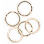 Infinity Hearts O-Ring/Endless Ring with Opening Brass Light Gold Ø37,6mm - 5 szt.