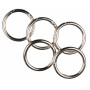 Infinity Hearts O-ring/Endless ring with Opening Brass Silver Ø37,6mm - 5 szt.