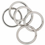 Infinity Hearts O-ring/bezkońcowy pierścień z otworem Brass Silver Ø43,6mm - 5 szt.