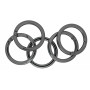 Infinity Hearts O-Ring / One Piece with Opening Brass Gunmetal Ø37,6mm - 5 szt.