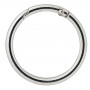 Infinity Hearts O-ring/bezkońcowy pierścień z otworem Brass Silver Ø43,6mm - 5 szt.