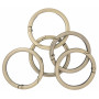 Infinity Hearts O-Ring/Endless Ring with Opening Brass Antique Bronze Ø43,6mm - 5 szt.