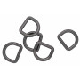 Infinity Hearts D-Ring Brass Gunmetal 19x19mm - 5 szt.