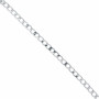 Infinity Hearts Aluminiowy srebrny łańcuszek metrowy 12x8mm - 50cm