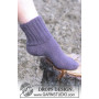Cosy Rib Ankle Socks by DROPS Design - Wzór na Skarpety Dziergane Fałszywym Angielskim Ściągaczem Rozmiar 35 - 44
